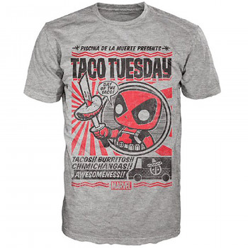 Novelty - Funko - T-Shirt - POP - Size Small - Deadpool - Chimichanga