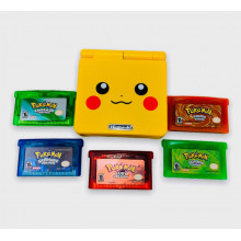 Pikachu Gameboy Advance SP Bundle w/Pokémon Games - Pikachu Gameboy Advance SP Bundle w/Pokémon Games for Nintendo Handheld Systems