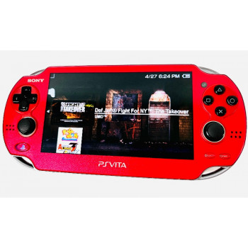 Red Modded PS Vita Metallic Red PS Vita w/Games Complete - Red Modded PS Vita Metallic Red PS Vita w/Games Complete