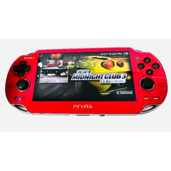 Red Modded PS Vita Metallic Red PS Vita w/Games Complete - Red Modded PS Vita Metallic Red PS Vita w/Games Complete