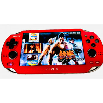 Red Modded PS Vita Metallic Red PS Vita w/Games Complete - Red Modded PS Vita Metallic Red PS Vita w/Games Complete