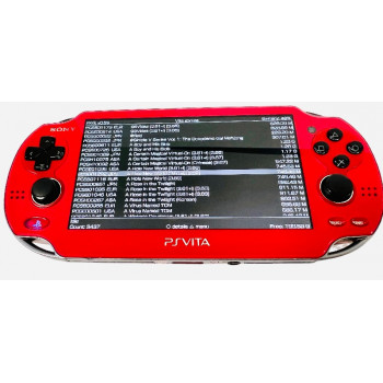 Red Modded PS Vita Metallic Red PS Vita w/Games Complete - Red Modded PS Vita Metallic Red PS Vita w/Games Complete