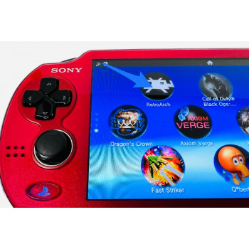 Red Modded PS Vita Metallic Red PS Vita w/Games Complete - Red Modded PS Vita Metallic Red PS Vita w/Games Complete