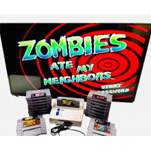 Super Nintendo Model 2 Style Bundle New Style Super NES Console w/Games - Super Nintendo Model 2 Style Bundle New Style Super NES Console w/Games